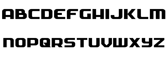 Soldier Expanded Font LOWERCASE