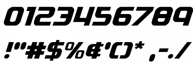 Soldier Italic Font OTHER CHARS