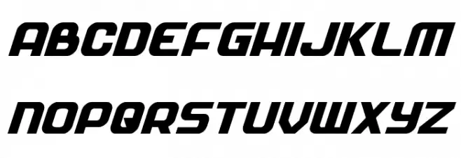 Soldier Italic Font Litere mari