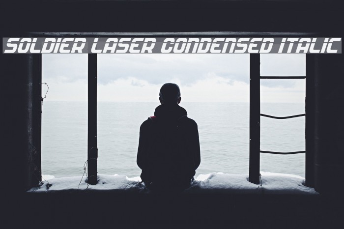 Soldier Laser Condensed Italic Example 1