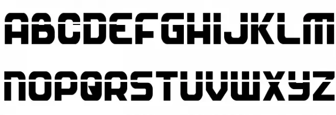 Soldier Laser Condensed Caratteri MAIUSCOLE