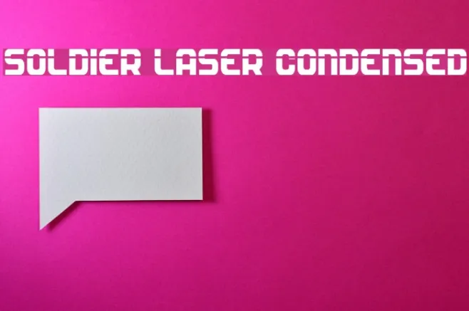 Soldier Laser Condensed Example 1