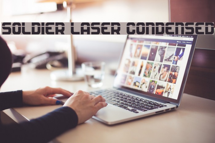 Soldier Laser Condensed Font examples
