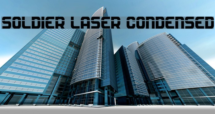 Soldier Laser Condensed Font examples