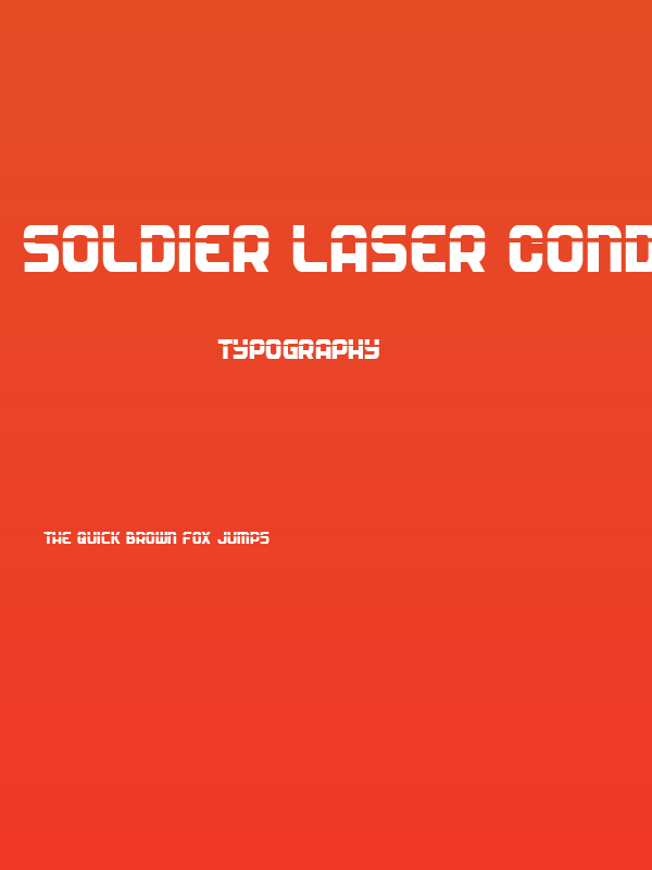 Soldier Laser Condensed Poster
