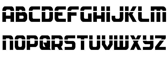 Soldier Laser Condensed Font LOWERCASE