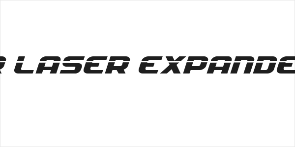 Soldier Laser Expanded Italic Logo