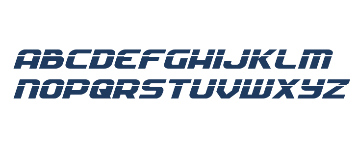 Soldier Laser Expanded Italic Lowercase