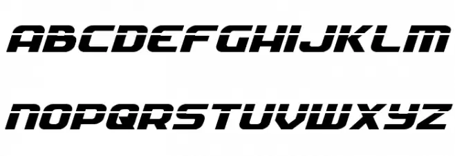 Soldier Laser Expanded Italic Fuentes MINÚSCULAS
