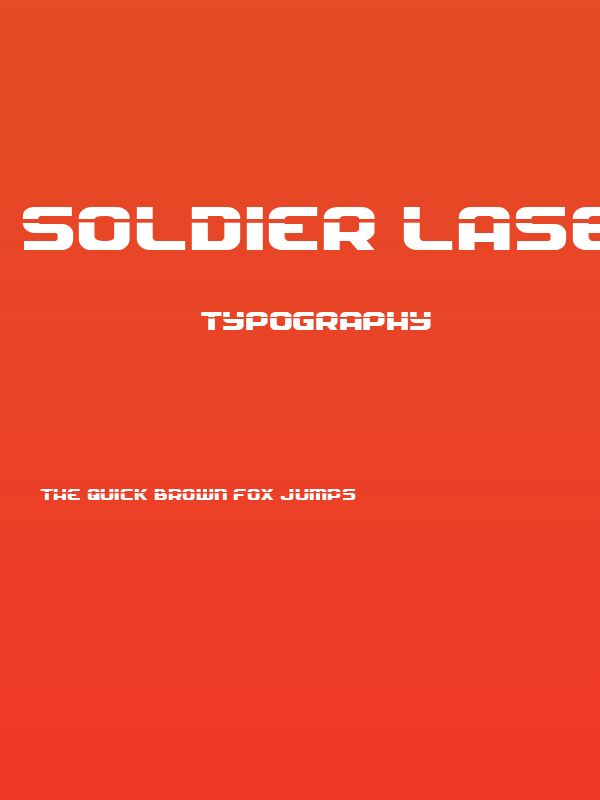 Soldier Laser Expanded Poster