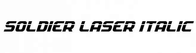 Soldier Laser Italic  baixar fontes gratis