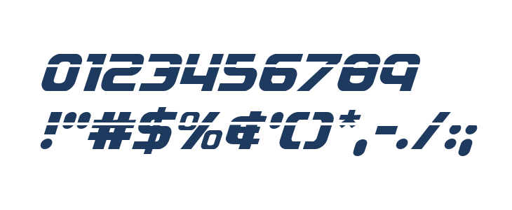 Soldier Laser Italic Other Characters