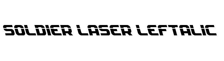 Soldier Laser Leftalic  Frei Schriftart Herunterladen