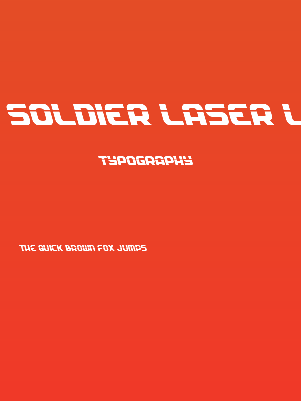 Soldier Laser Leftalic Poster
