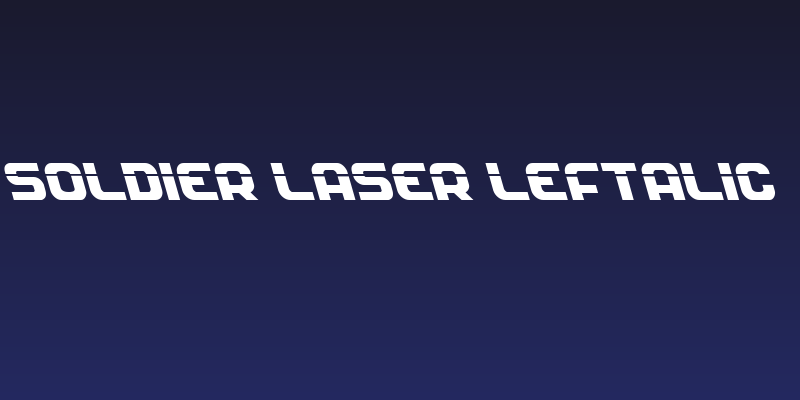 Soldier Laser Leftalic Social Header