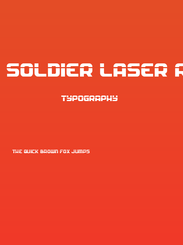 Soldier Laser Regular Poster