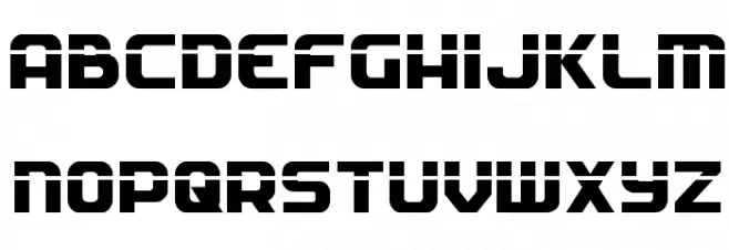 Soldier Laser Regular Schriftart Kleinbuchstaben