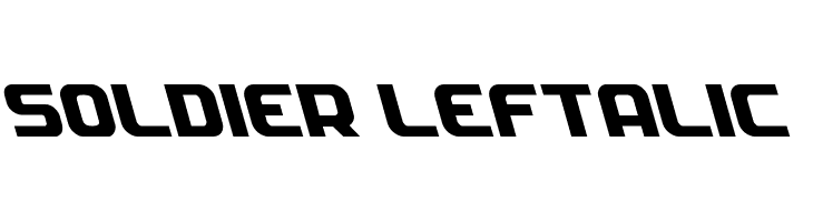 Soldier Leftalic  Free Fonts Download