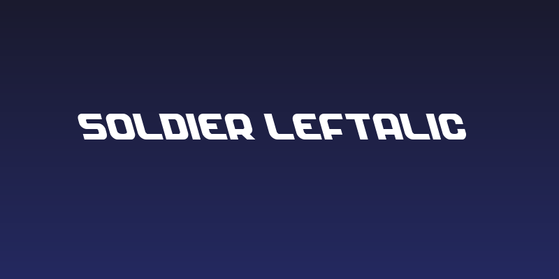 Soldier Leftalic Social Header