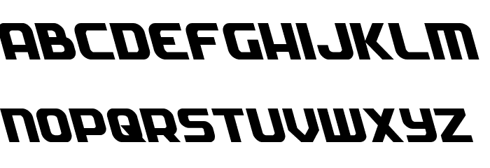 Soldier Leftalic Font LOWERCASE
