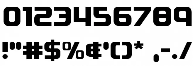 Soldier Regular Font OTHER CHARS
