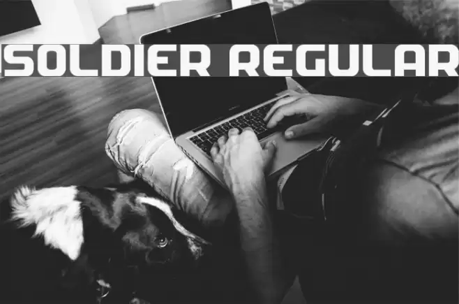 Soldier Regular Font examples