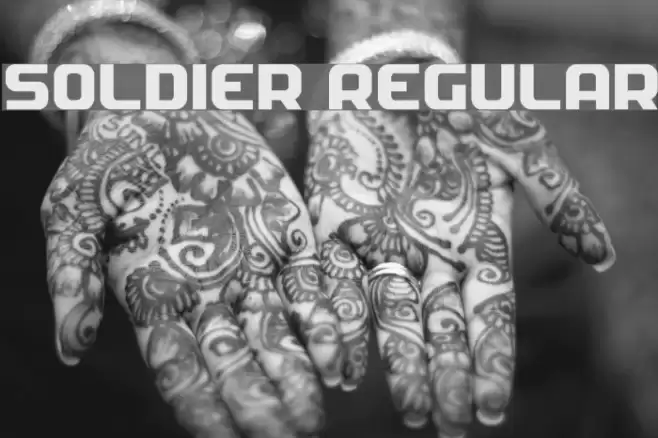 Soldier Regular Font examples