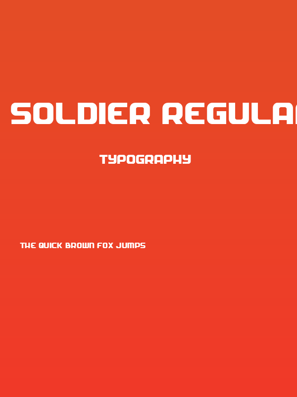 Soldier Regular Poster