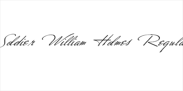 Soldier William Holmes Regular Logo