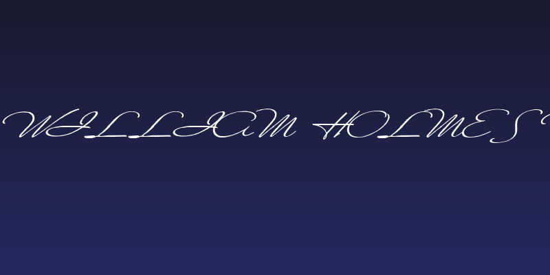 Soldier William Holmes Regular Social Header