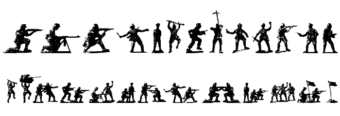 Soldiers of Hell Font Litere mici