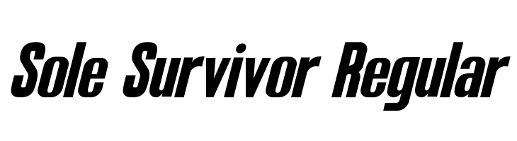 Sole Survivor Regular Font
