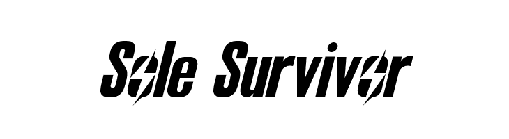 Sole Survivor Font