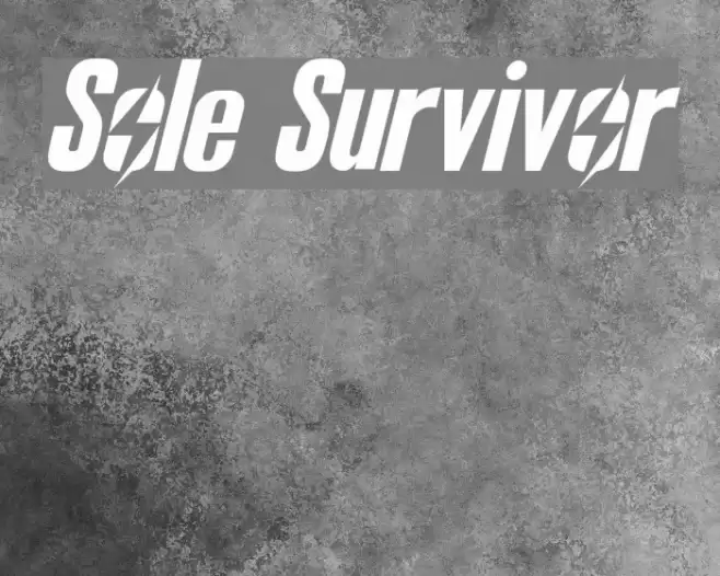 Sole Survivor Font examples