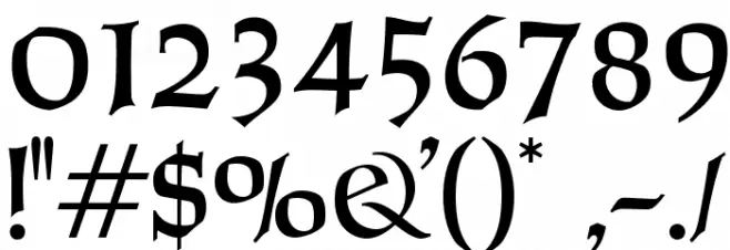 SolemnisCapsOpti Font OTHER CHARS