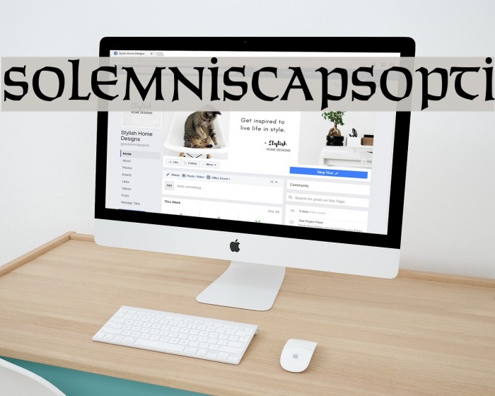 SolemnisCapsOpti Font examples