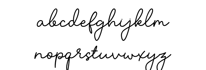 Solfia Font LOWERCASE