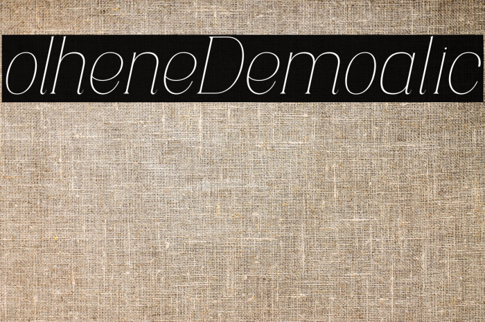 Solhene Demo Italic Example 2