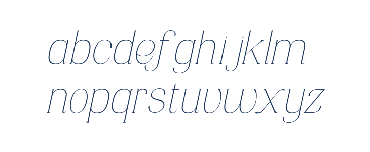 Solhene Demo Italic Lowercase