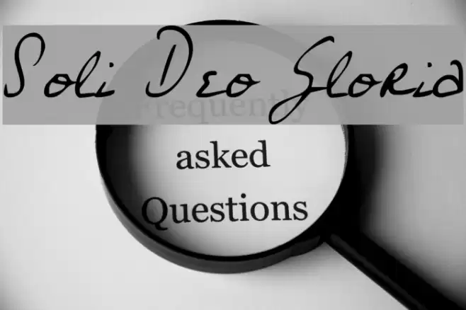 Soli Deo Gloria Font examples