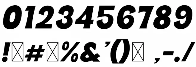 Soli Soleil Bold Italic Font OTHER CHARS