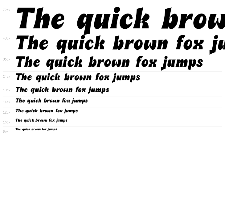 Soli Soleil Bold Italic Waterfall