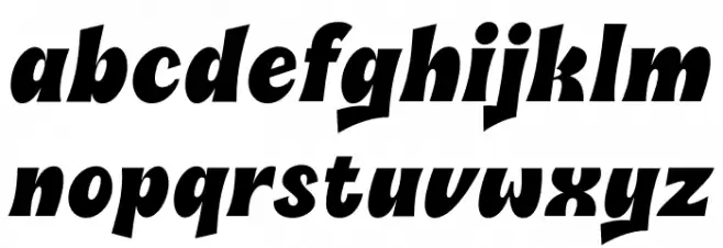 Soli Soleil Bold Italic Font LOWERCASE
