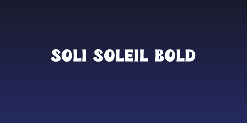 Soli Soleil Bold Social Header
