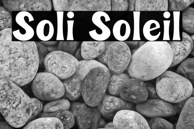 Soli Soleil Font examples