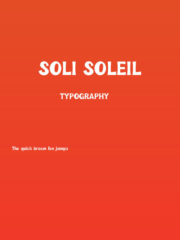 Soli Soleil Poster
