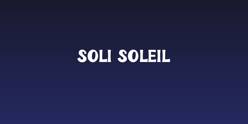 Soli Soleil Social Header