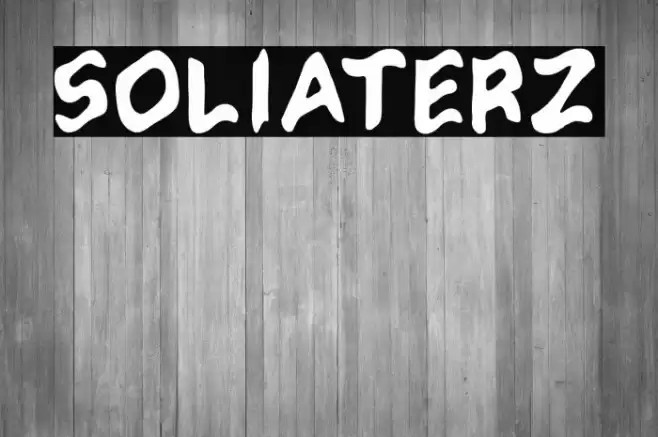 Soliaterz Font examples