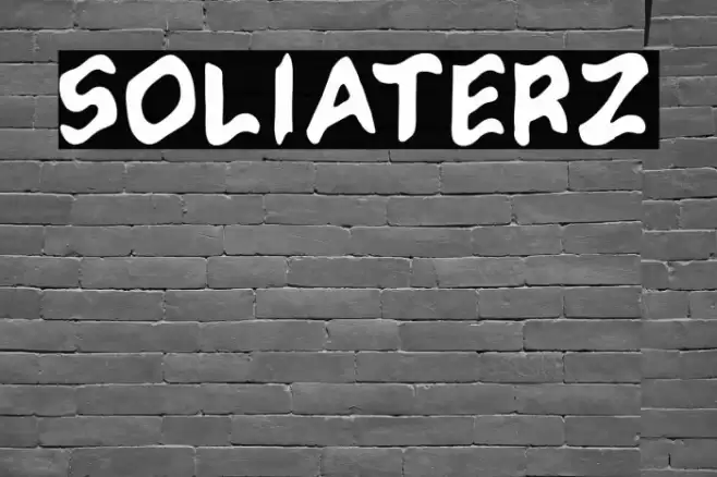 Soliaterz Font examples