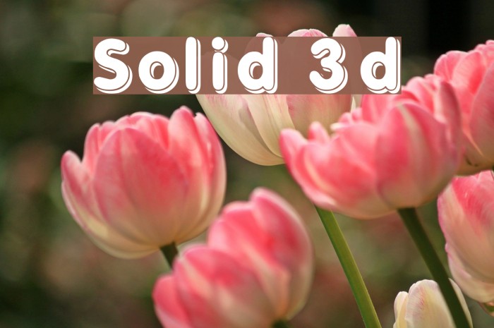 Solid 3d Font examples